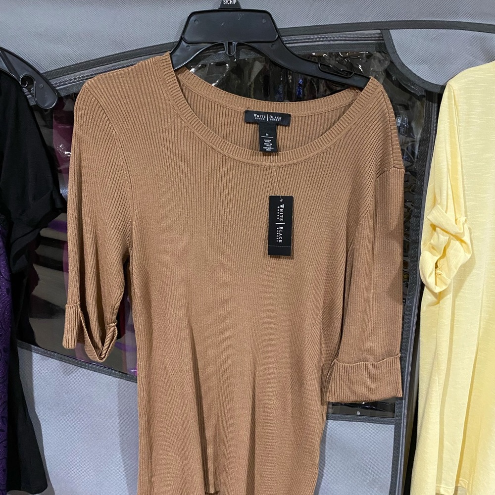 tan sweater NWT size M